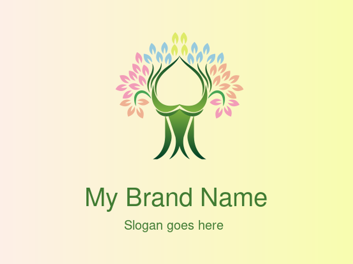 A Diverse Tree and Leaves Logo Design